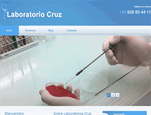 Tablet Screenshot of laboratoriocruz.com